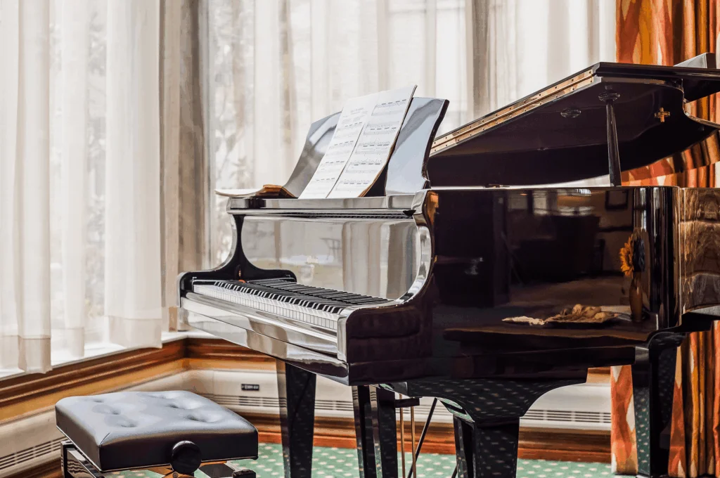 Living Room with Piano