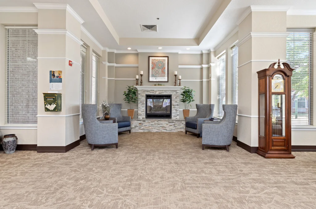 Common Area with Fireplace