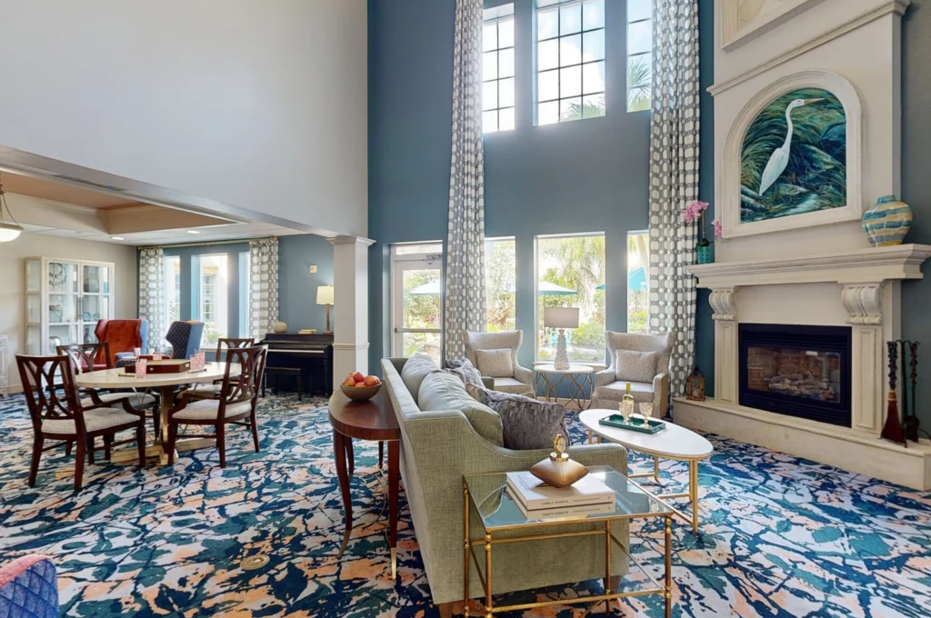 Living Room with Fireplace