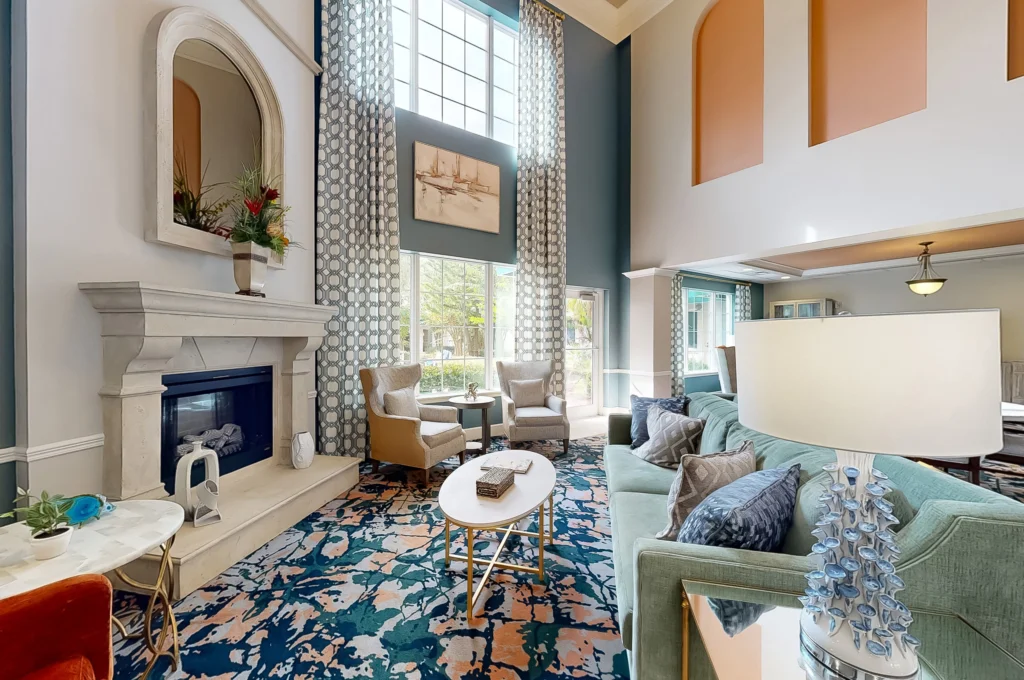 Living Room with Fireplace