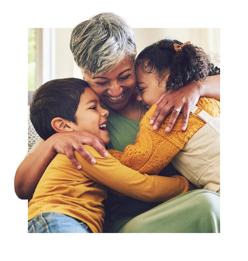 Senior couple smiling